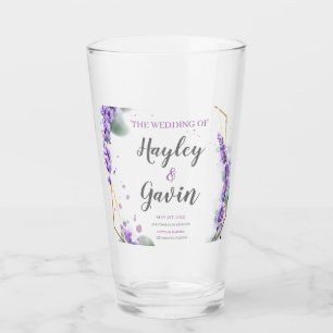 Customisable Elegant English Watercolor Floral Glass