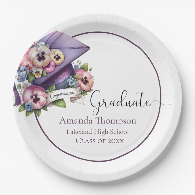 Customisable Elegant Grad Plate (Front)