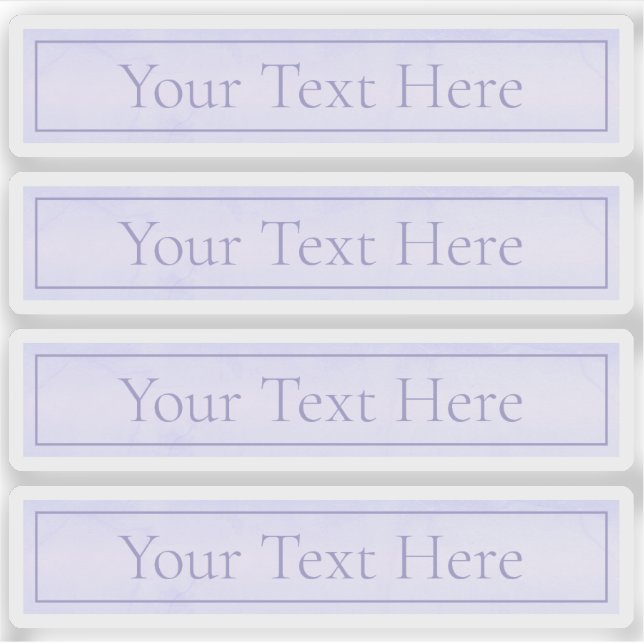 Customisable Elegant Lavender Purple Transparent (Front)