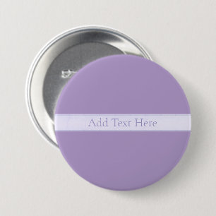 Customisable Elegant Light Lavender Purple 7.5 Cm Round Badge
