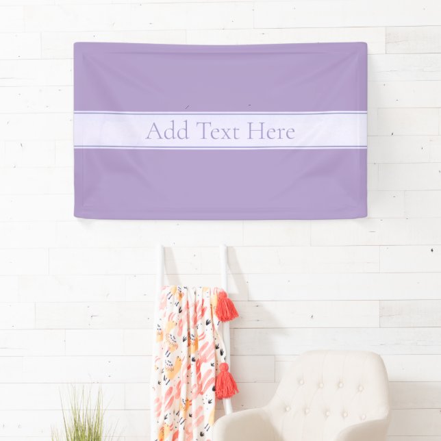 Customisable Elegant Light Lavender Purple Banner (Insitu)