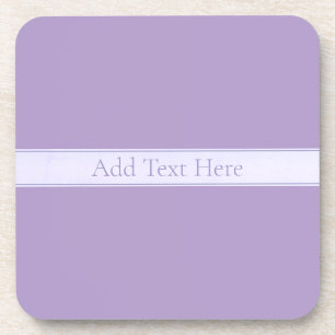 Customisable Elegant Light Lavender Purple Coaster