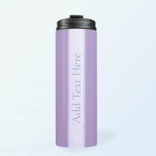 Customisable Elegant Light Lavender Purple Thermal Tumbler