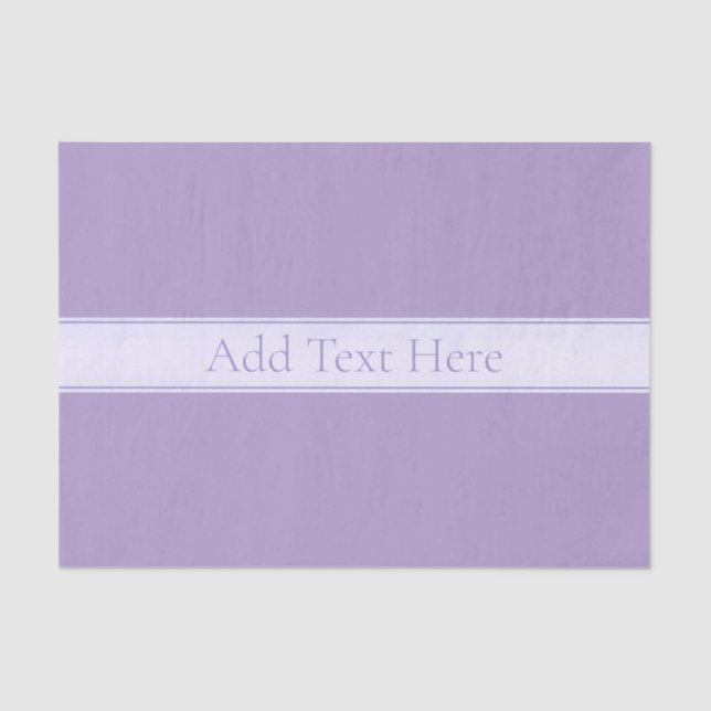 Customisable Elegant Light Lavender Purple Tissue Paper (Front)