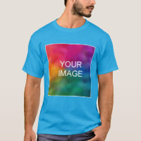 Customisable Elegant Teal Blue Add Image Logo