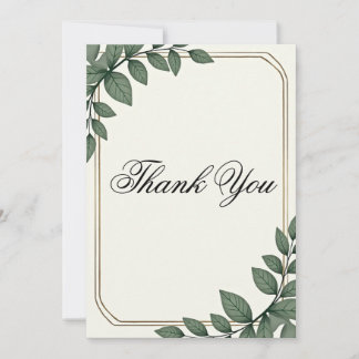 Customisable Elegant Thank You Cards