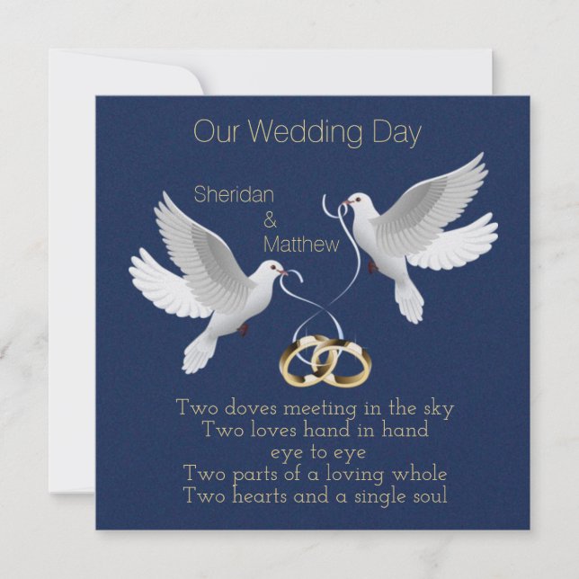 Customisable Elegant WEDDING INVITATION (Front)