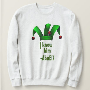 Customisable Elf Santa Helper Christmas Abuela Elf Sweatshirt