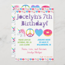 Customisable Emoji Birthday Invitation