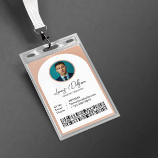 Customisable Employee ID ID Badge