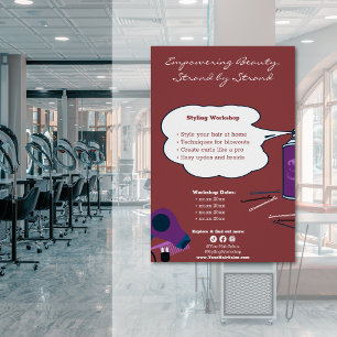 Customisable Empowering Beauty Workshop Poster