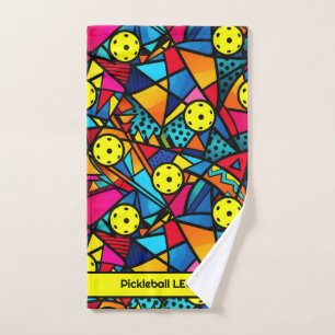 Customisable Energetic  Pickleball Flow Hand Towel