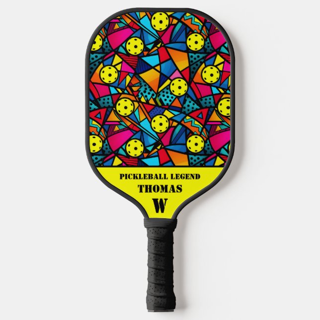 Customisable Energetic  Pickleball Flow Paddle (Front)