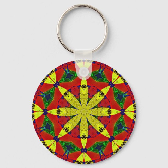 Customisable Energy Flower Keychains (Front)