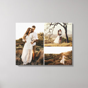 Customisable Engagement 3 photo Wedding Sign