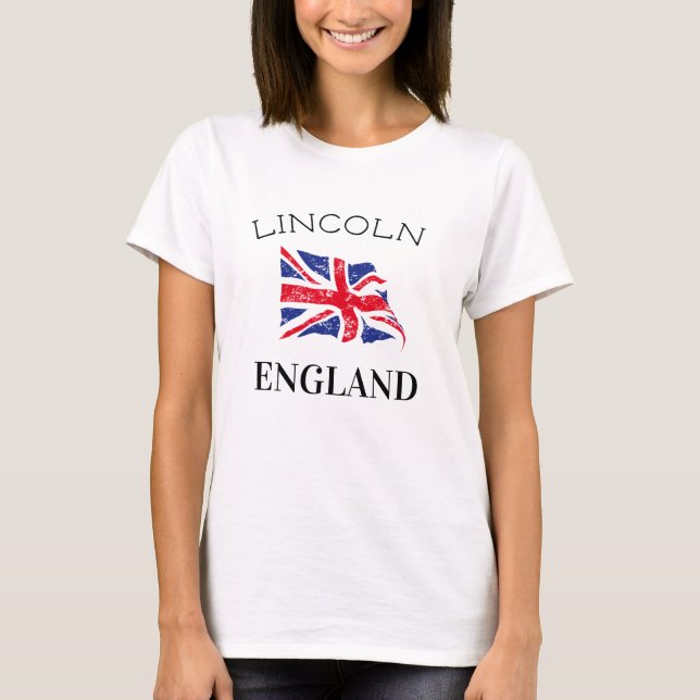 Customisable England UK (Lincoln default) T-Shirt (Front)