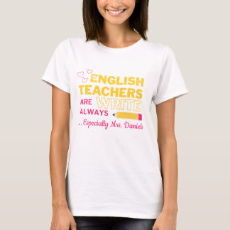 Customisable English Teacher Shirt