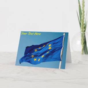 Customisable EU flag Card