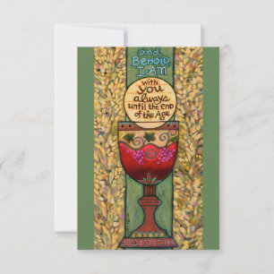Customisable Eucharist card, First Communion gift