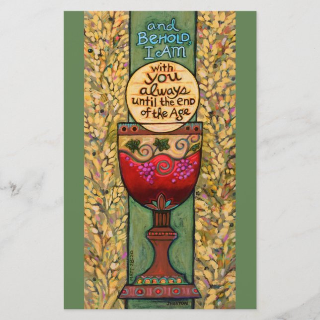 Customisable Eucharist card, multi-use (Front)