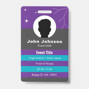 Customisable event badge ID