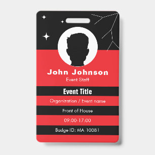 Customisable event badge ID