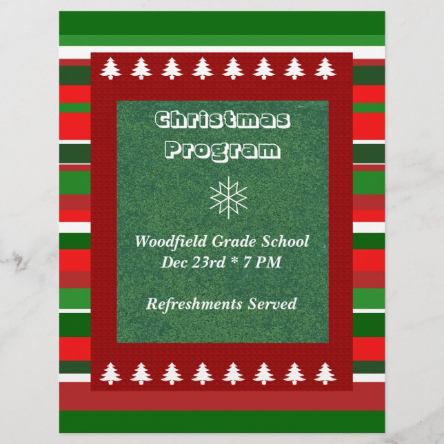 Customisable Event: Christmas Program Flyer (Front)