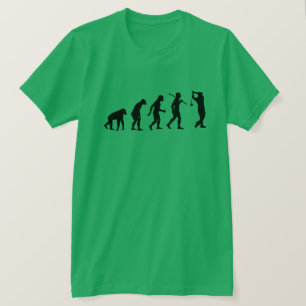 Customisable Evolution Of Mankind Funny Golf T-Shirt