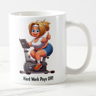 Customisable Exercise Bike Workout Coffee Mug