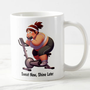 Customisable Exercise Bike Workout Coffee Mug