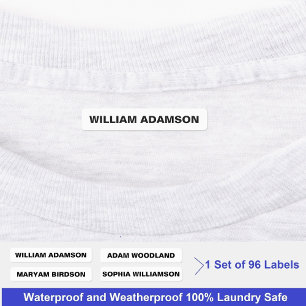 Customisable Fabric Name Labels For Clothes (Tags)