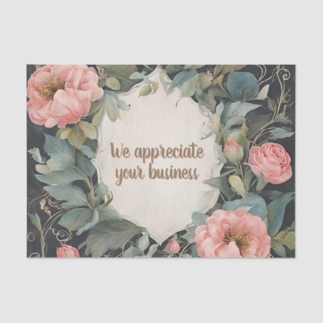 Customisable Fabulous Floral Tissue Paper (Front)