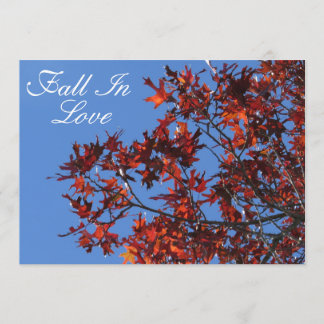 Customisable Fall Invitation