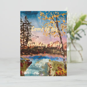 Customisable Fall Party Invitation  