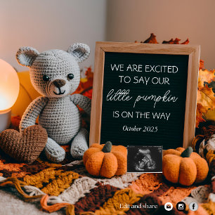 Customisable fallFall Pregnancy Announcement 