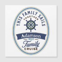 Customisable Family Cruise Magnet