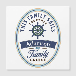 Customisable Family Cruise Magnet