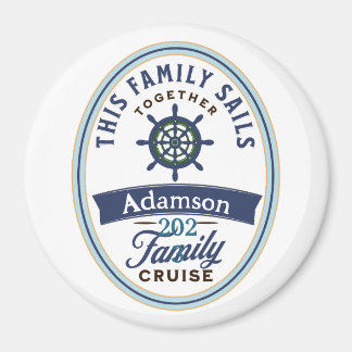 Customisable Family Cruise Magnet