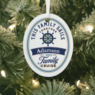 Customisable Family Cruise Ornament