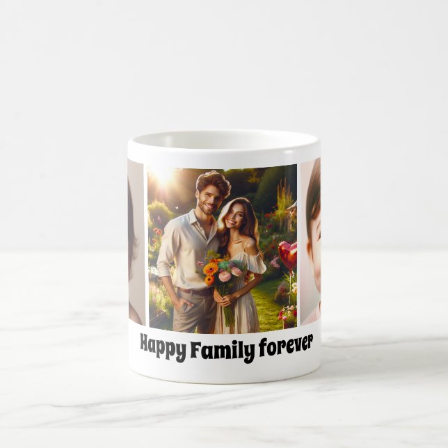 Customisable Family Love Photo Collage Mug (Center)