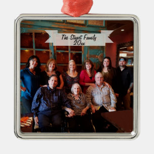 Customisable Family Photo Christmas Ornament