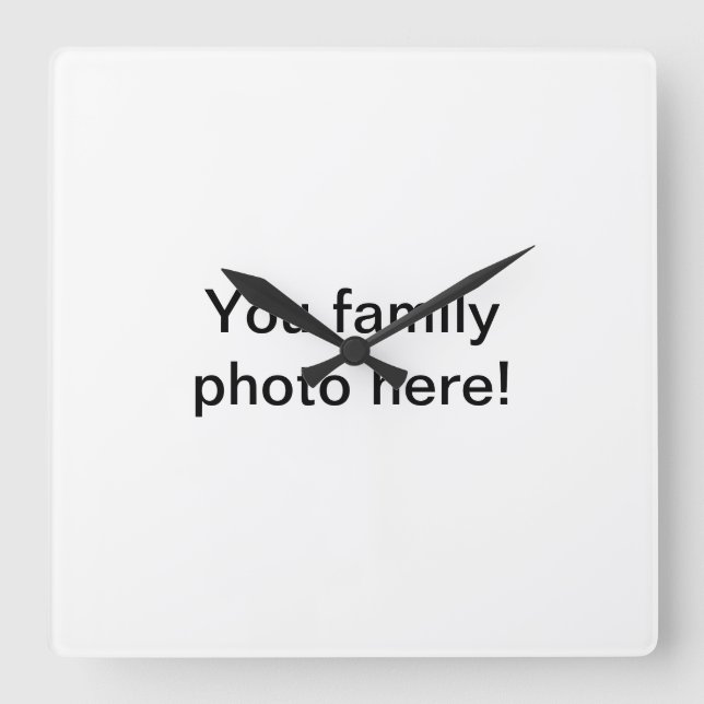 Customisable Family Photo clock (Front)