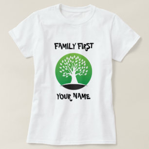 Customisable family reunion green tree T-Shirt