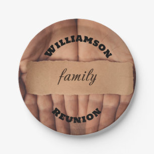 Customisable Family Reunion Paper Plate