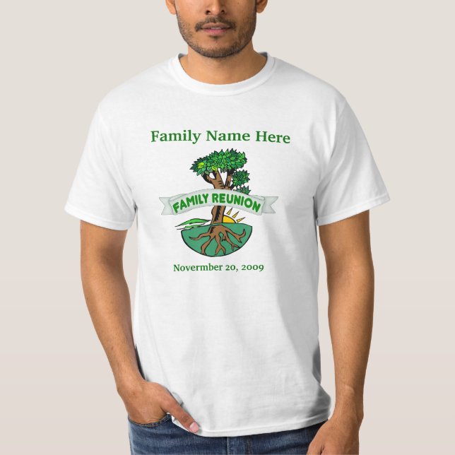 Customisable Family Reunion T Shirts (Front)