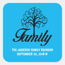Customisable family reunion tree
