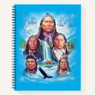 Customisable Famous Native Americans Indian Chiefs Notebook