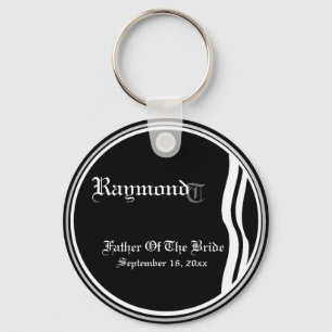 Customisable Father Of The Bride Keepsake Keychain