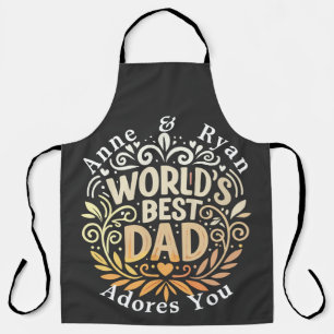 Customisable Father's Day-Names & Message Apron