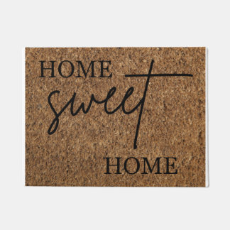 Customisable Faux Coir Home Sweet Home Doormat